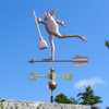 frog witch weathervane