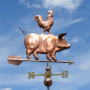 Pig and Rooster Weather vane