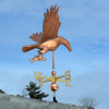 Copper Large Eagle Weather vane Catching a Fish