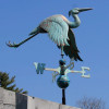Heron Weather vane - Shown in Patina