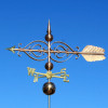 Large Scrolled Arrow Weather vane