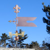 banner Weather vane with fleur de lis