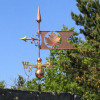 Maple Leaf Banner Weather vane