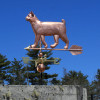 Copper Bobtail Cat Weathervane