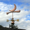 Shooting Star and Moon Weather vane
