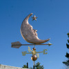Copper Sleeping Man in the Moon Weathervane