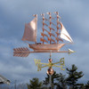 tall ship sailboat weather vane