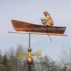 Man Rowing Boat Weather vane