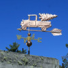 Truck with Christmas Tree Weathervane