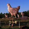 Hen and Chicks Weathervane