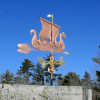Viking Ship with Arrow Weathervane