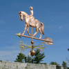 Quarter Horse and Rider Weathervane