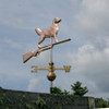 Golden Retriever Weathervane on a Shotgun