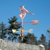 Cardinal Perched on a Heart Weathervane