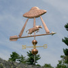 Alien Spaceship with Cow Weathervane