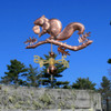 Squirrel on Oak Branch Weathervane