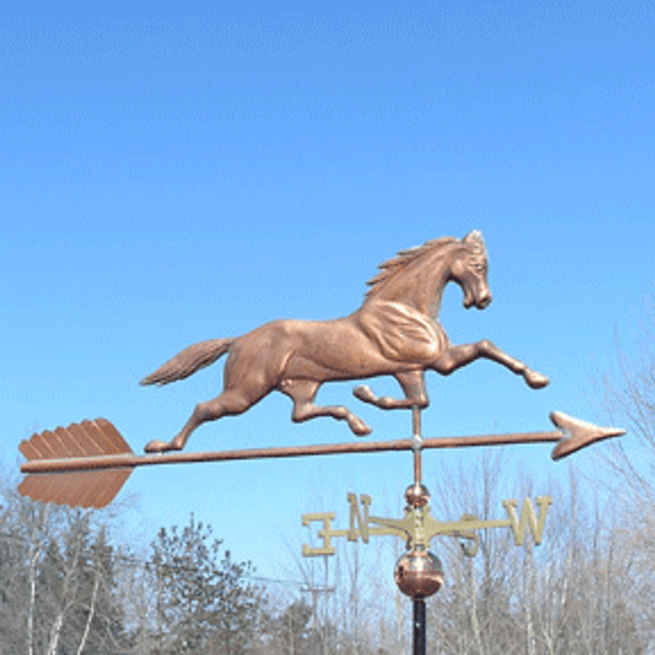 【最安値大得価】Copper Running Horse Weathervane by J.W.Fiske*風見鶏 その他