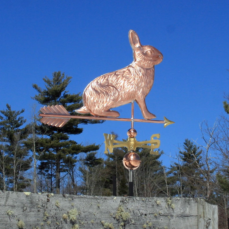 Rabbit Weathervane - Handmade in USA - Weathervanes