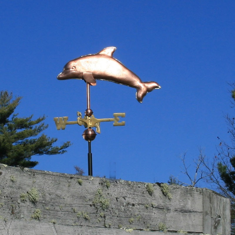 Dolphin Weathervane Handmade in USA Dolphin Weathervanes