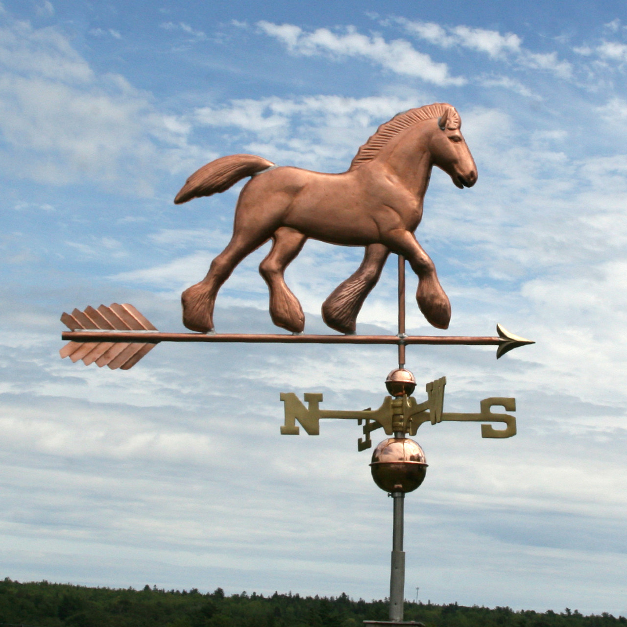 Draft Horse Weathervane - Handmade in USA - Weathervanes