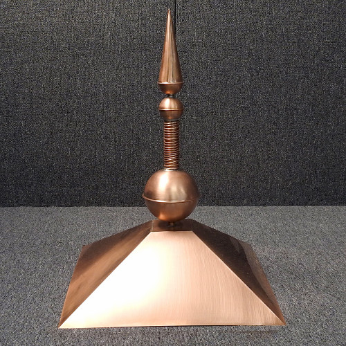 Traditional Finial on Gazebo Copper Cap - Copper Finials