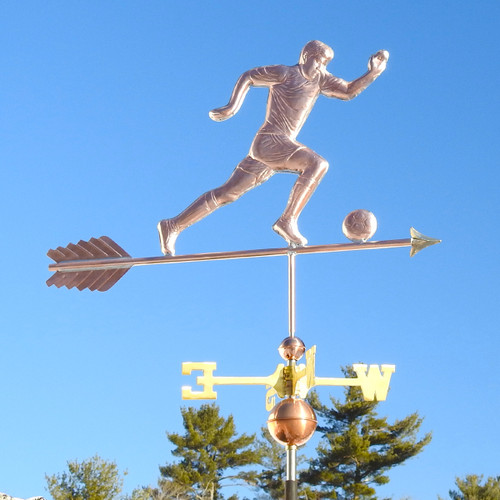 soccer player weathervane