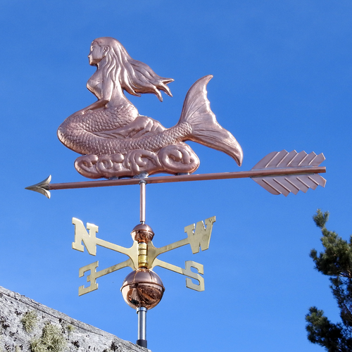 mermaid weather vane
