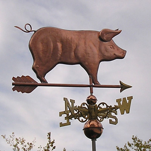 Copper Pickles The Pig Weathervane