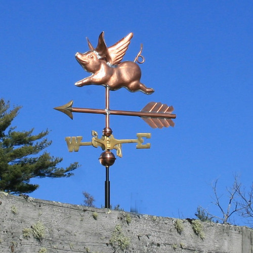 Small Flying Pig Weathervane