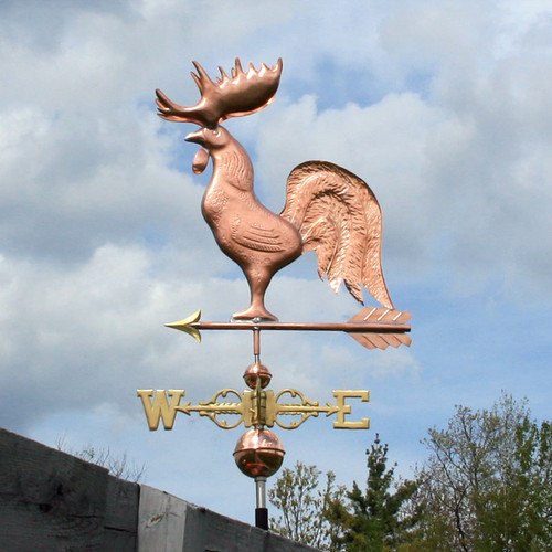 Copper Maine Rooster Weathervane