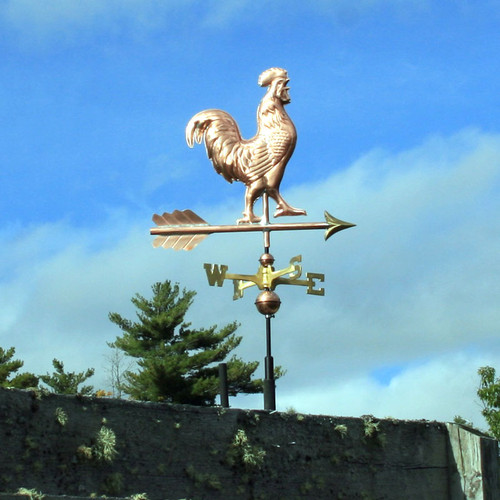 Copper Small Rooster Weathervane