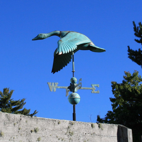 Copper Flying Goose Weathervane