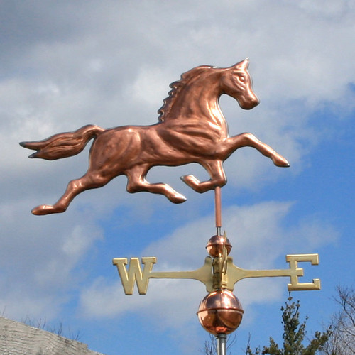 Copper Galloping Horse Weathervane