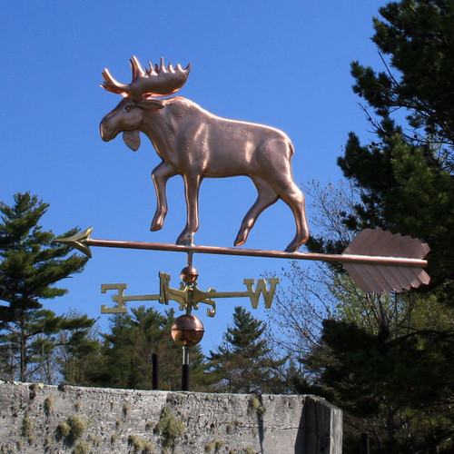 Copper Grand Moose Weathervane