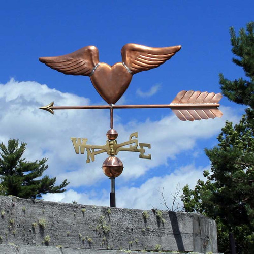 Heart with Wings Weathervane
