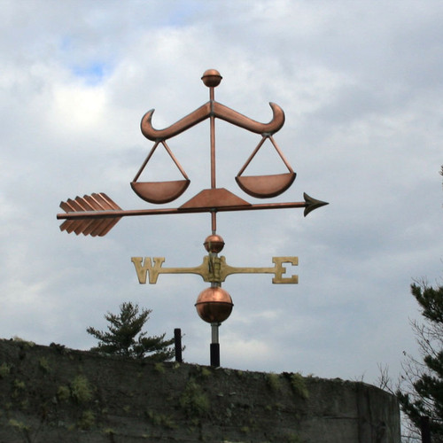 Copper Scales of Justice Weathervane