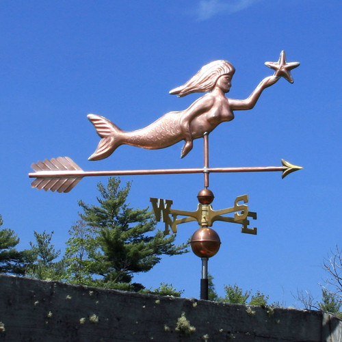 Mermaid with Starfish Weather vane