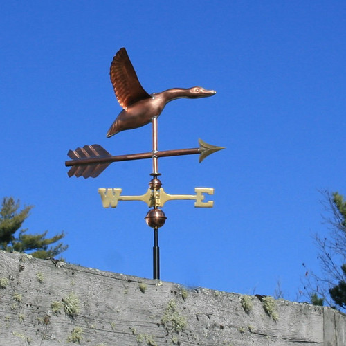 Copper Small Flying Goose Weathervane