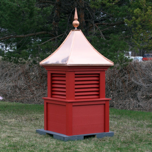 Bedford Maintenance Free PVC Color Cupola in Red