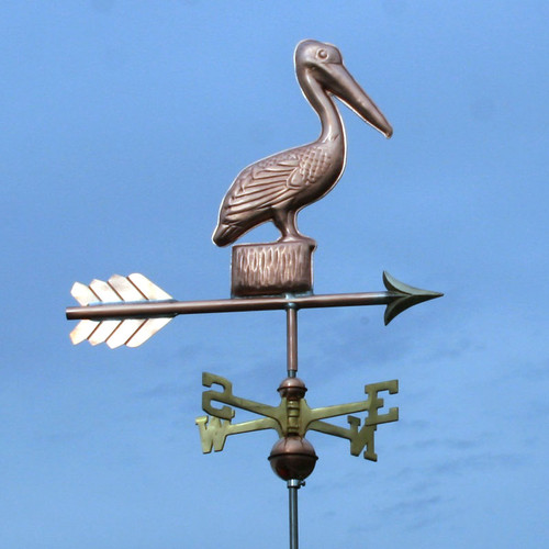 Copper Small Pelican Weathervane