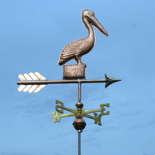 Copper Small Pelican Weathervane