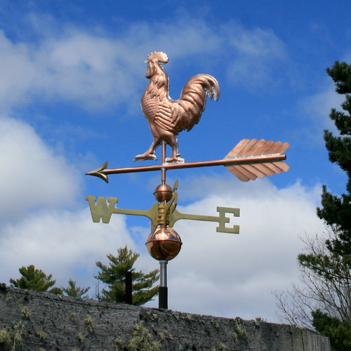 Copper Rooster Weathervane