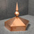 Traditional Finial on Gazebo Copper Cap - Copper Finials