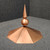 Traditional Finial on Gazebo Copper Cap - Copper Finials