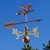 Handmade Copper Witch Weathervane Home Decor