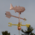 Handcrafted Striped Bass Fish Home Decor Weathervane