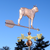 Boston Terrier Dog Weathervane