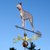 Boston Terrier Dog Weather Vane Home Decor