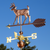 Handcrafted Copper Buck Deer Weathervane