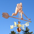 Handcrafted Ice Hockey Player Wind Vane